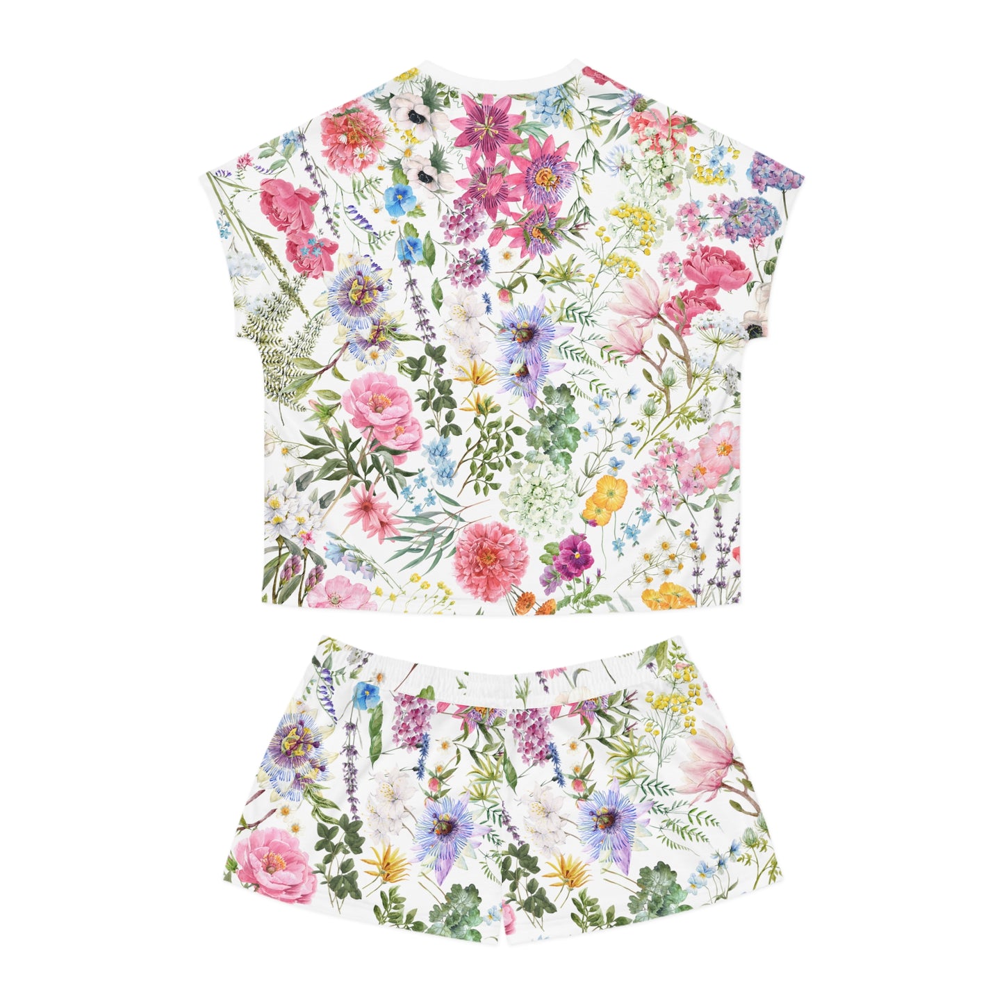 floral Women's Short Pajama Set (AOP)