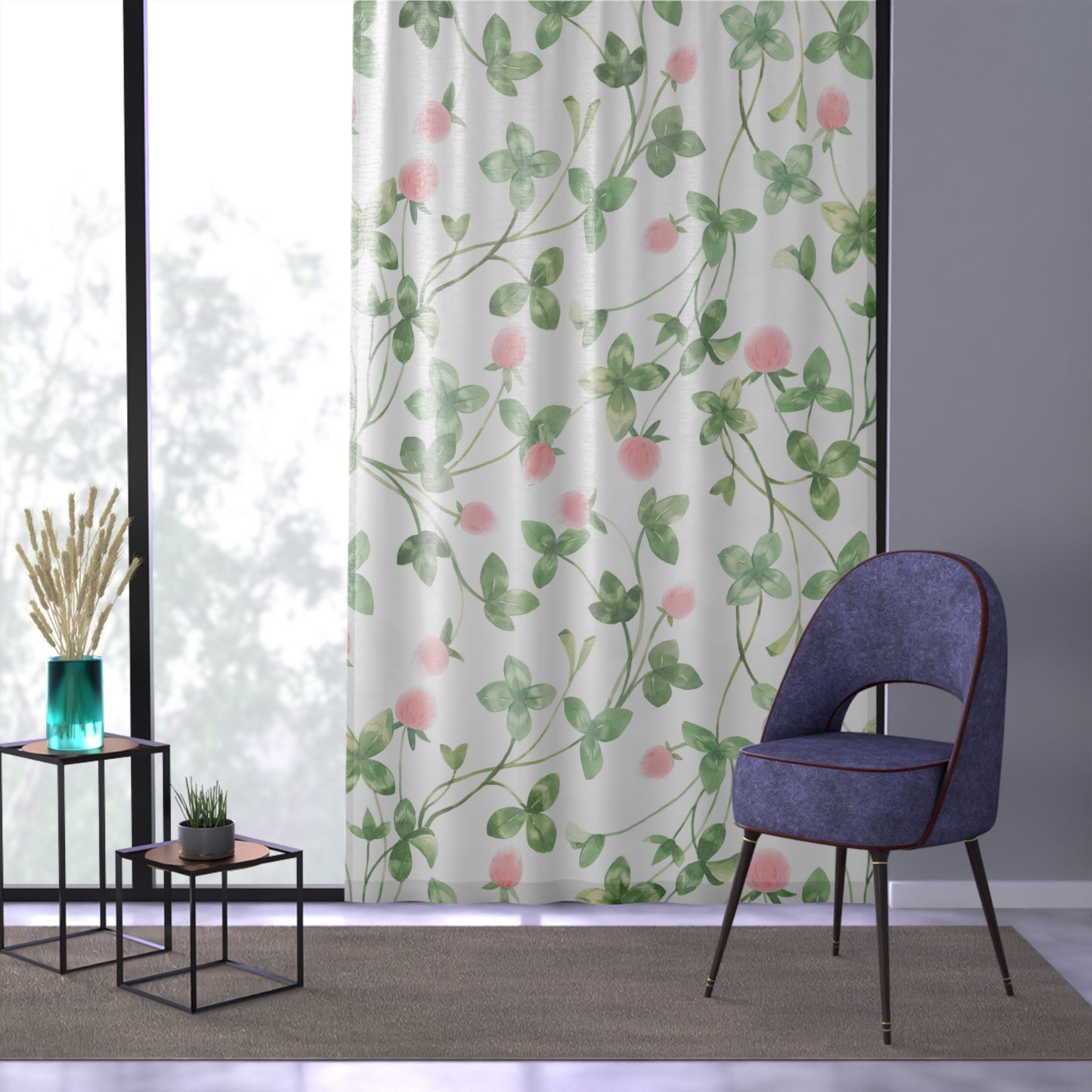 floral Window Curtain