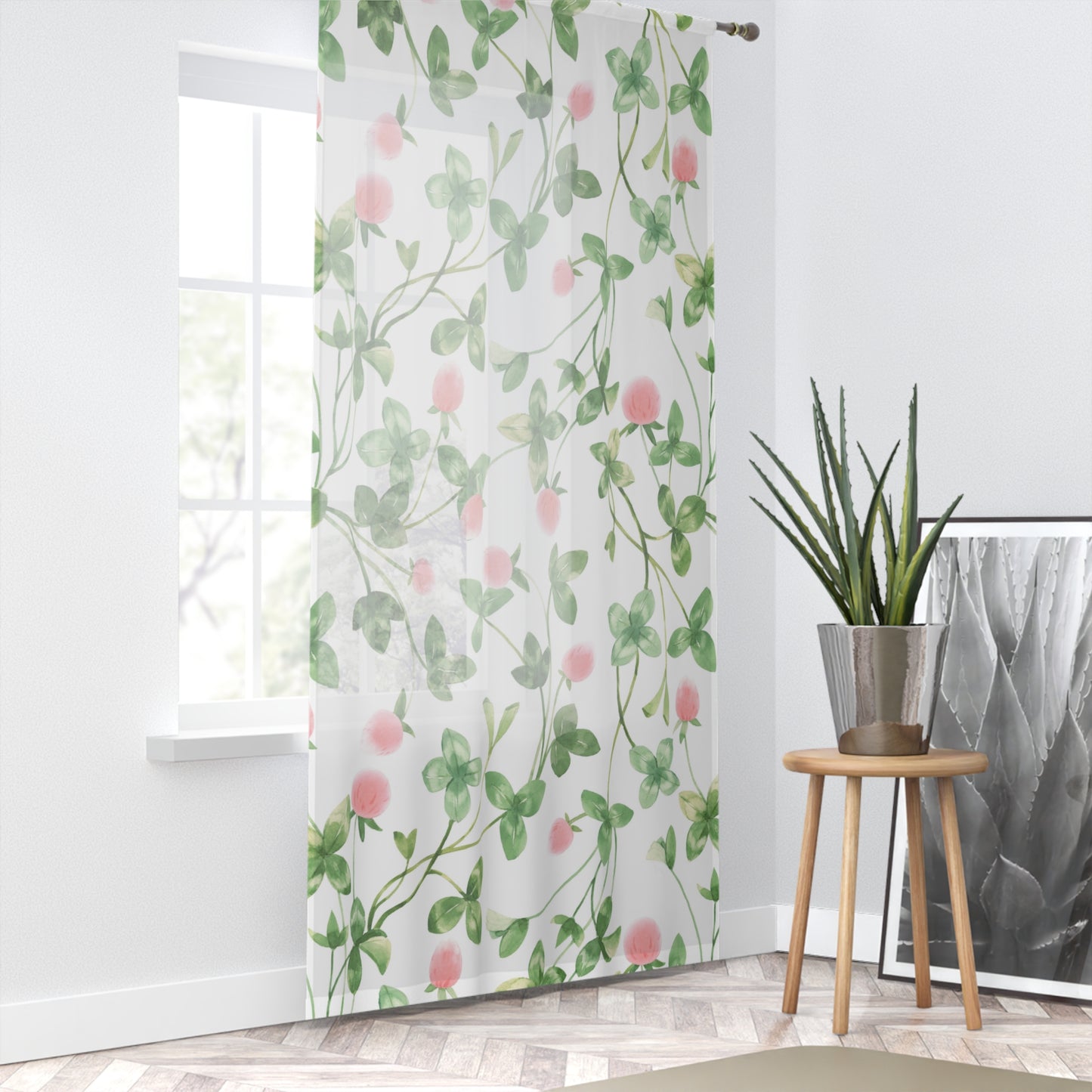 floral Window Curtain